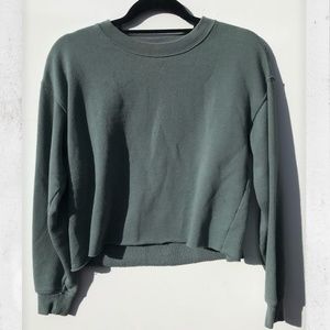 Aerie Comfy Sage Green Crewneck